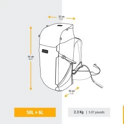 WOMEN’S TRAVEL TREKKING BACKPACK TRAVEL 900 50+6 L WITH SUITCASE OPENING 18 WOMEN’S TRAVEL TREKKING BACKPACK TRAVEL 900 50+6 L WITH SUITCASE OPENING -Outdoor Camping Equipment Store k00098c9abe81ff0b556ccc914d17294b