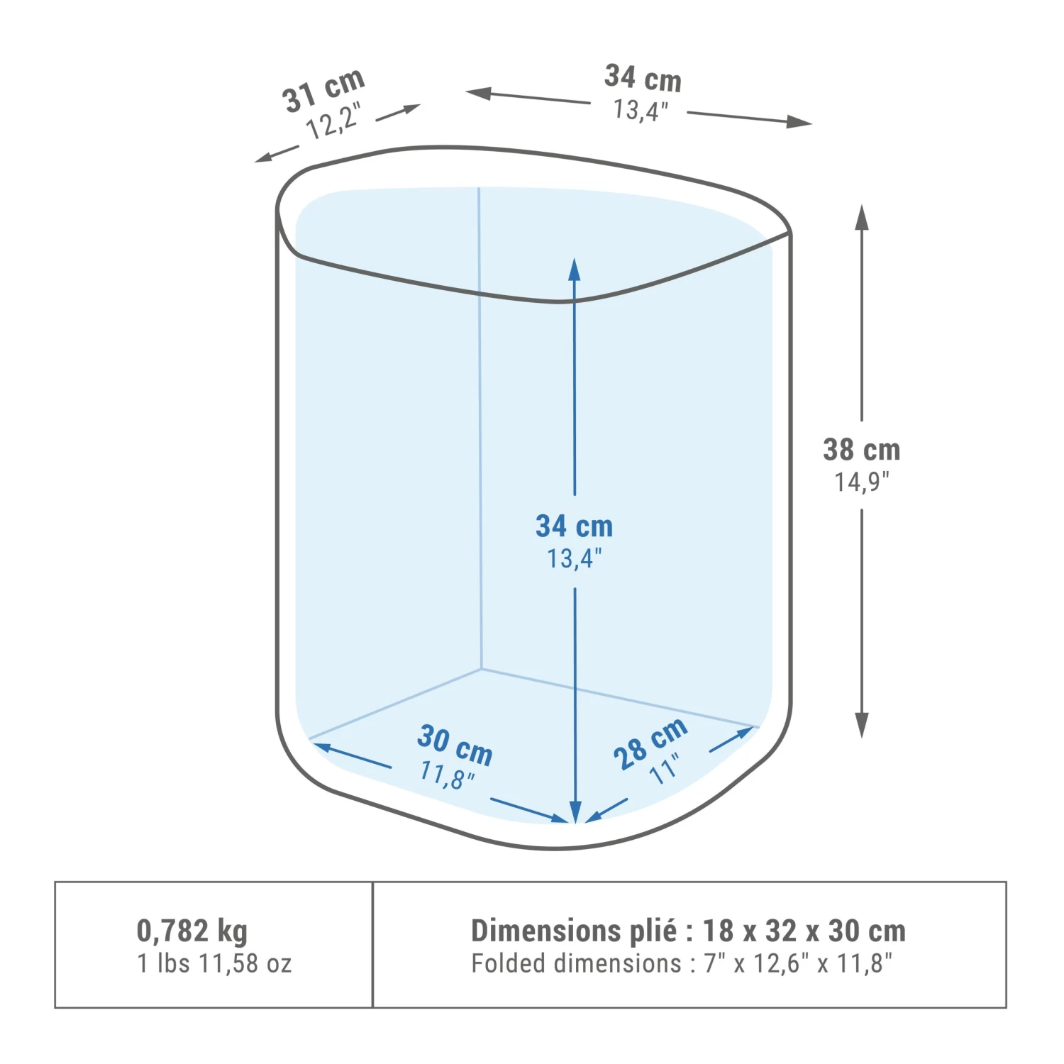 Quechua FLEXIBLE CAMPING COOL BOX - 20L 4 Quechua FLEXIBLE CAMPING COOL BOX - 20L - Image 2