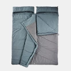 Quechua CAMPING SLEEPING BAG - ARPENAZ 0° COTTON DOUBLE -Outdoor Camping Equipment Store k1b90e7e14b1debc501c7249be82a5257