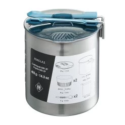 Stainless Steel 2 Person Cooking Set 1.6L 33 Stainless Steel 2 Person Cooking Set 1.6L -Outdoor Camping Equipment Store k1e4b7576c5d355d320828b3827621564