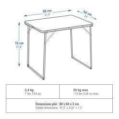Quechua FOLDING CAMPING TABLE – 2 TO 4 PEOPLE -Outdoor Camping Equipment Store k4080b7028c9fd78111c4dd7a6ae13060