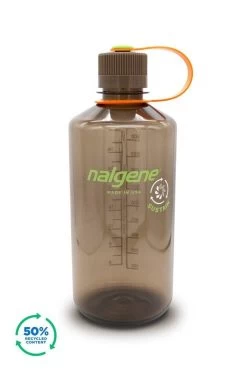 Nalgene 1L Narrow Mouth Sustain Water Bottle - Made From 50% Plastic Waste -Outdoor Camping Equipment Store k73ad9a498fd0a28df5bb97f15c6957e4