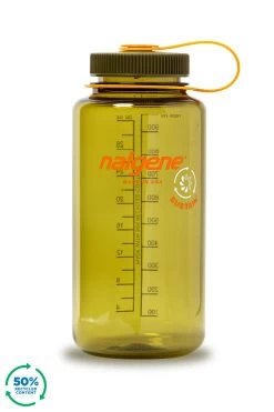 Nalgene 1L Wide Mouth Sustain Water Bottle - Made From 50% Plastic Waste -Outdoor Camping Equipment Store k7ed6b1c43bac1bce1113c5cbf85f449b