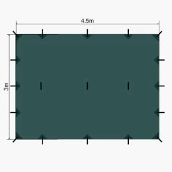 Lomo 4.5m X 3m Bushcraft Tarp -Outdoor Camping Equipment Store k86e40696c1198b06e76a40eac7095095