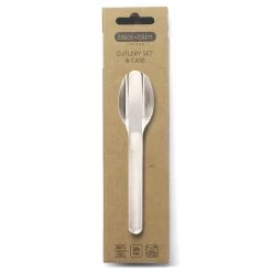 Black+Blum Stainless Steel Cutlery Set With Case Grey -Outdoor Camping Equipment Store k8d9e7272ef1db3adf45a3320ebadbe12