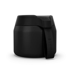 Quechua Stainless Steel Isothermal Food Box For Hiking MH500 0.5 L Black