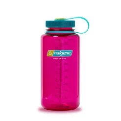Nalgene 1L Wide Mouth Sustain Water Bottle - Made From 50% Plastic Waste -Outdoor Camping Equipment Store k9ef95eb90d7523abd7d11e25cb8d2c90
