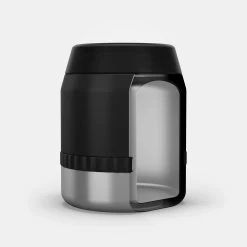 Quechua Stainless Steel Isothermal Food Box For Hiking MH500 0.8 L With Bowl Black -Outdoor Camping Equipment Store k9f40abb231a9b0315e9797b5a6166181