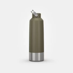 Quechua Stainless Steel Hiking Flask With Screw Cap MH100 1.5 L Khaki -Outdoor Camping Equipment Store kb11e5d4c216442f1edabe12e139aa85a