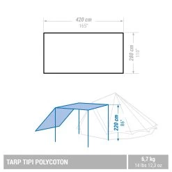 Quechua CAMPING TARP - TEPEE POLYCOTTON - 6 PERSON 11 Quechua CAMPING TARP - TEPEE POLYCOTTON - 6 PERSON -Outdoor Camping Equipment Store ke30b7f3a23affb145c4ab3ef67f6c363