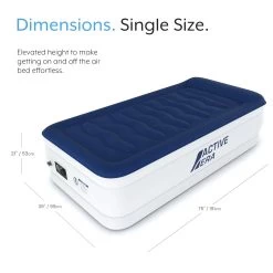 Single Comfort Plus Air Bed – Navy/White -Outdoor Camping Equipment Store keea0c8795e789d6f029d2dd29aff483a