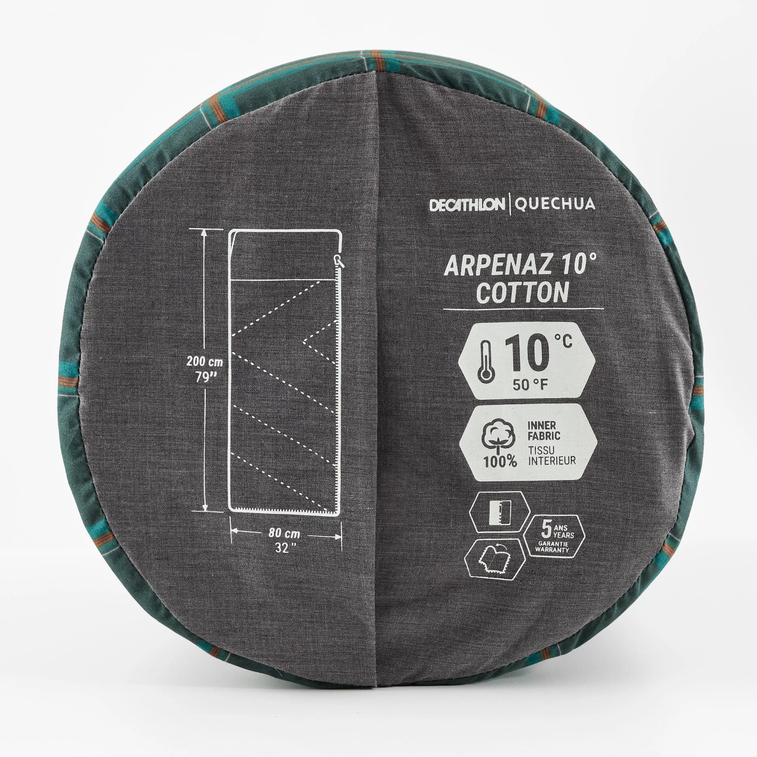 Quechua Cotton Camping Sleeping Bag 10 Quechua Cotton Camping Sleeping Bag - Image 8